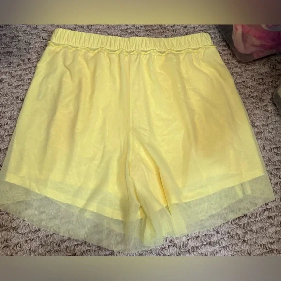 NWOT Free People FP Movement Double Vision Long Shorts - sour citrus yellow - XS - Picture 7 of 7